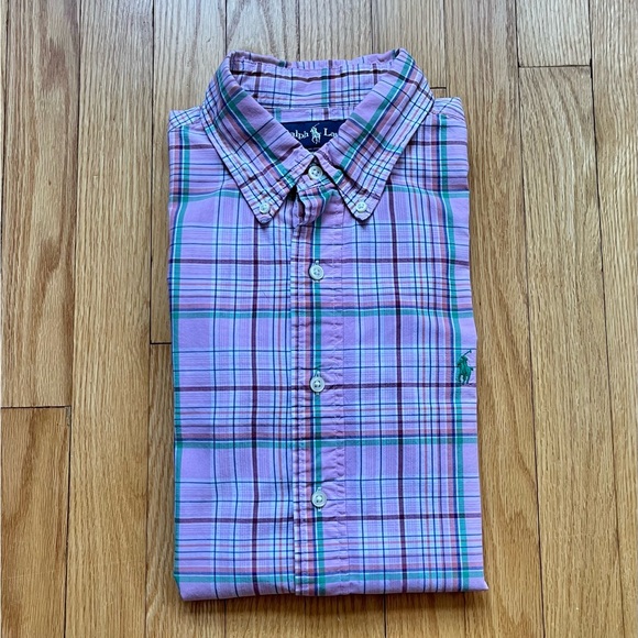 Ralph Lauren Other - Polo Ralph Lauren Men’s Long Sleeve Dress Shirt Custom Large Pink Multi Plaid